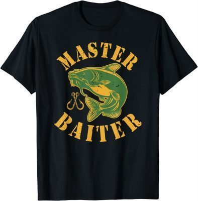 Master Baiter ,Wels Catfish Hunter Vintage T-Shirt