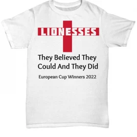 England Lionesses, England Football Ladies Euro Cup Winners Shirt