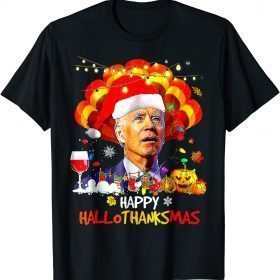 Joe Biden Happy Hallothanksmas Merry Halloween 2022 T-Shirt
