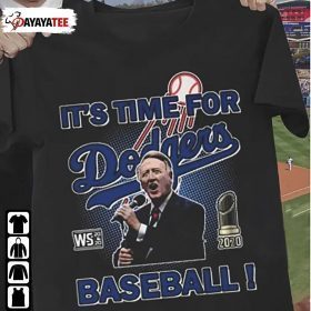 Rip Vin Scully ,Vin Scully Legendary Dodgers It’S Time For Dodgers Baseball T-Shirt