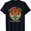 Phenix City Alabama Vintage Distressed Sunset Design Funny T-Shirt