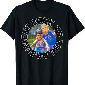 2022 Back to the Basement Biden Trump Bicycle Patriot Republican T-Shirt