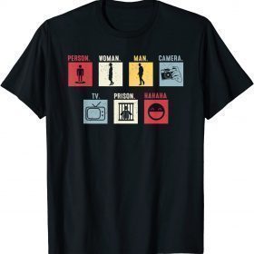 Person, Woman, Man, Camera, TV, Prison, Hahaha T-Shirt