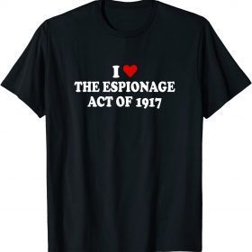 Vintage I Love Espionage Act of 1917 T-Shirt