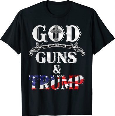 T-Shirt God Guns And Trump 2nd Amendment Trump 45