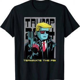 Trump 2024 cartoon anti government Funny T-Shirt
