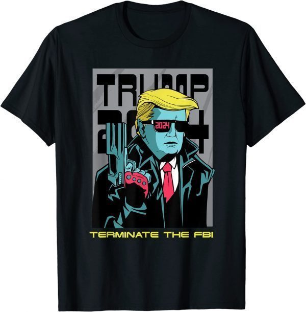 Trump 2024 cartoon anti government Funny T-Shirt