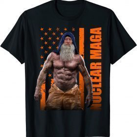 Nuclear Maga America Trump USA Flag Funny Muscle T-Shirt