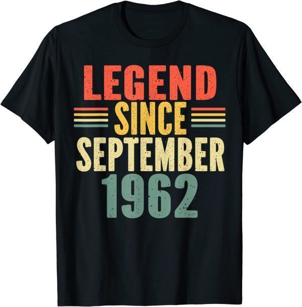 LEGEND SINCE SEPTEMBER 1962 62TH YEARS OLD FUNNY T-SHIRT
