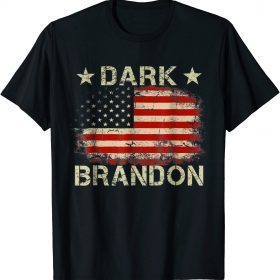 2022 Dark Brandon Biden Political Humour American Flag T-Shirt