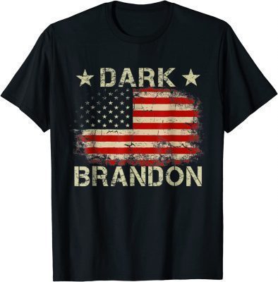 2022 Dark Brandon Biden Political Humour American Flag T-Shirt