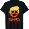Funny Pumpkin Trumpkin Make Halloween Great Again T-Shirt