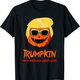 Funny Pumpkin Trumpkin Make Halloween Great Again T-Shirt