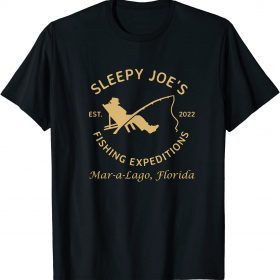 Sleepy Joe's Fishing Expeditions Mar-a-Lago, Florida Official T-Shirt