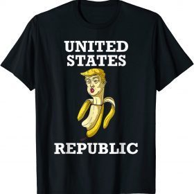 Anti Trump ,Trump 2024 Banana Biden Republic America Satire Republican Shirt