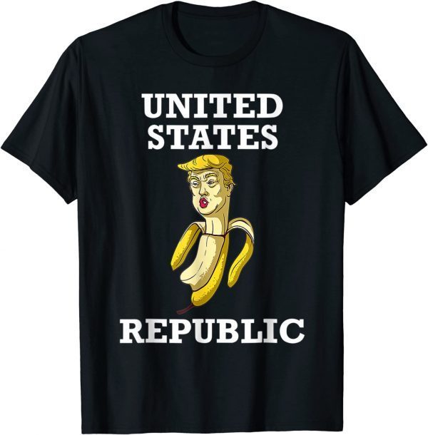 Anti Trump ,Trump 2024 Banana Biden Republic America Satire Republican Shirt