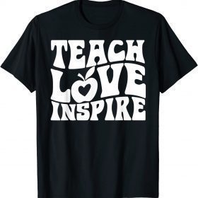Retro Groovy Teacher Inspirational Happy Back to School T-Shirt