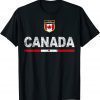 Canada Soccer Fans Jersey Canadian Flag Football Lovers T-Shirt