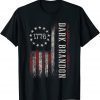 Dark Brandon Pro Joe Biden USA Flag Vintage T-Shirt