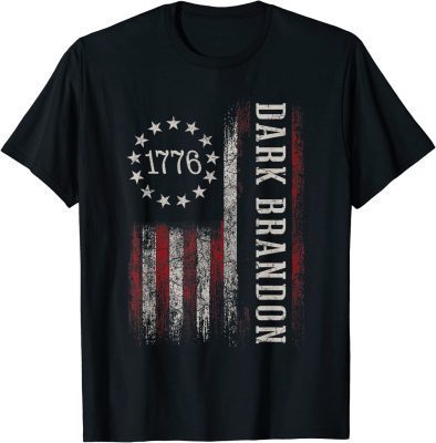Dark Brandon Pro Joe Biden USA Flag Vintage T-Shirt