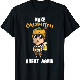 Official Make Oktoberfest Great Again Funny Trump Drink Beer T-Shirt