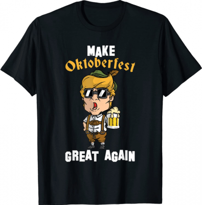 Official Make Oktoberfest Great Again Funny Trump Drink Beer T-Shirt