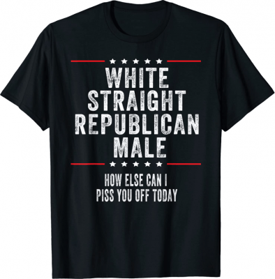2022 White, Straight, Republican, Male Republican T-Shirt