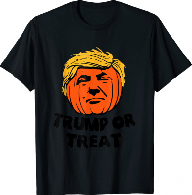 Trump Or Treat Funny Scary Halloween Support Trump T-Shirt