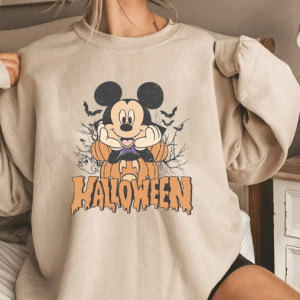 Disney Halloween Retro, Mickey Minnie Halloween Funny T-Shirt