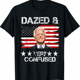Retro US Flag Joe Biden Dazed And Confused Conservative 2022 T-Shirt
