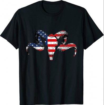 Flag ram skull T-Shirt