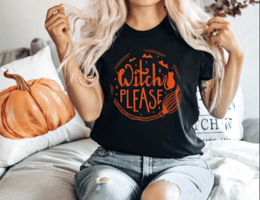 HALLOWEEN WITCH ,Halloween pumpkin Tee Shirts