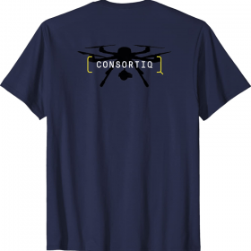 Funny Consortiq with Left Chest Drone T-Shirt