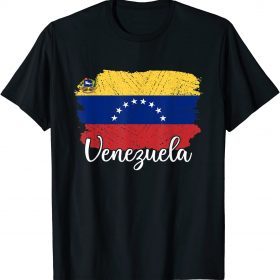 Venezuela Flag Men Women Kids Venezuela Country Vintage T-Shirt