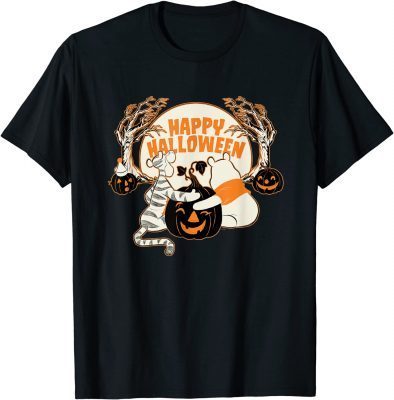 Disney Winnie the Pooh And Tigger Hundred Acre Wood Halloween 2023 T-Shirt