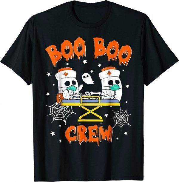 Boo Boo Crew Ghost Doctor Paramedic EMT Nurse Halloween Gift T-Shirt