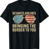 Desantis Airlines Bringing The Border To You Retro USA Flag 2022 T-Shirt