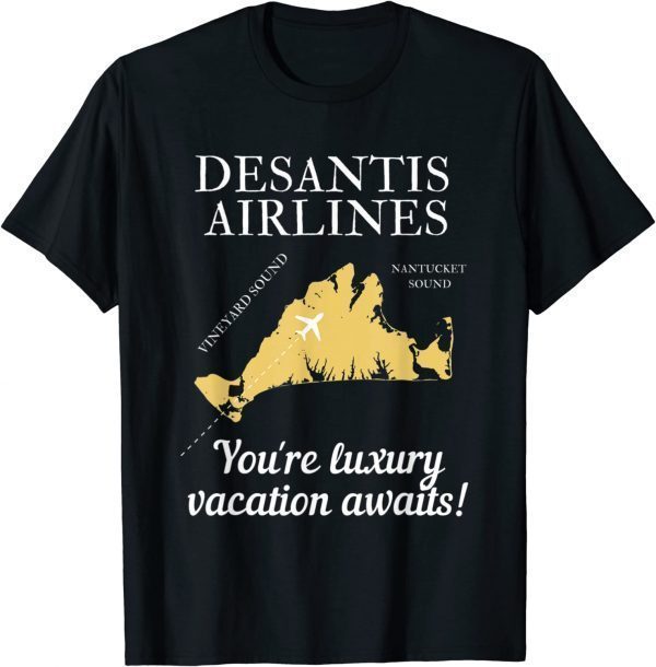 DeSantis Airlines Funny Political Meme T-Shirt