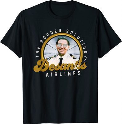 Vintage DeSantis Airlines Funny Political Meme Ron DeSantis Pilot T-Shirt