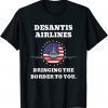 DeSantis Airlines Funny USA Flag T-Shirt