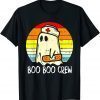 Boo Boo Crew Nurse Ghost Funny Halloween Costume Gift T-Shirt