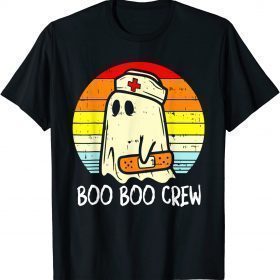 Boo Boo Crew Nurse Ghost Funny Halloween Costume Gift T-Shirt