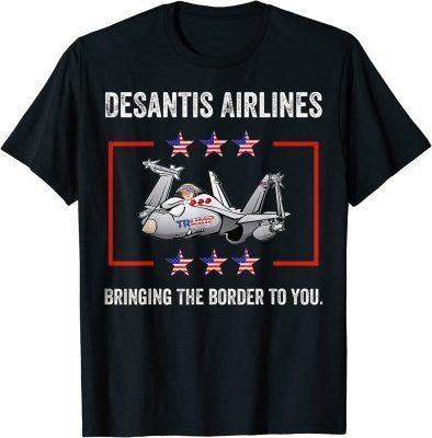DeSantis Airlines Funny Political Meme Ron DeSantis Art 2022 T-Shirt