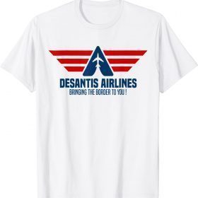 DeSantis Airlines Political Meme American Flag T-Shirt
