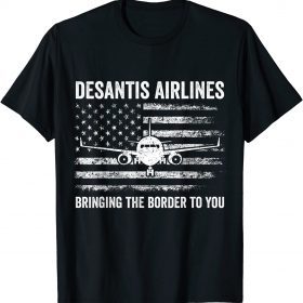 Vintage Desantis Airlines Retro American Flag T-Shirt