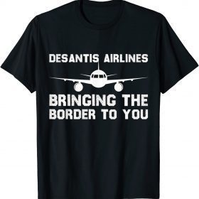 Desantis Airlines Retro American Flag Official T-Shirt