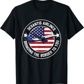 DeSantis Airlines Funny American Flag T-Shirt