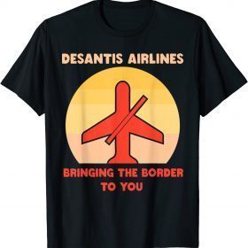 Top DeSantis Airlines USA Flag 2024 T-Shirt