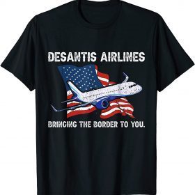 DeSantis Airlines American Flag 2024 T-Shirt