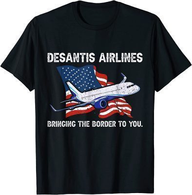 DeSantis Airlines American Flag 2024 T-Shirt